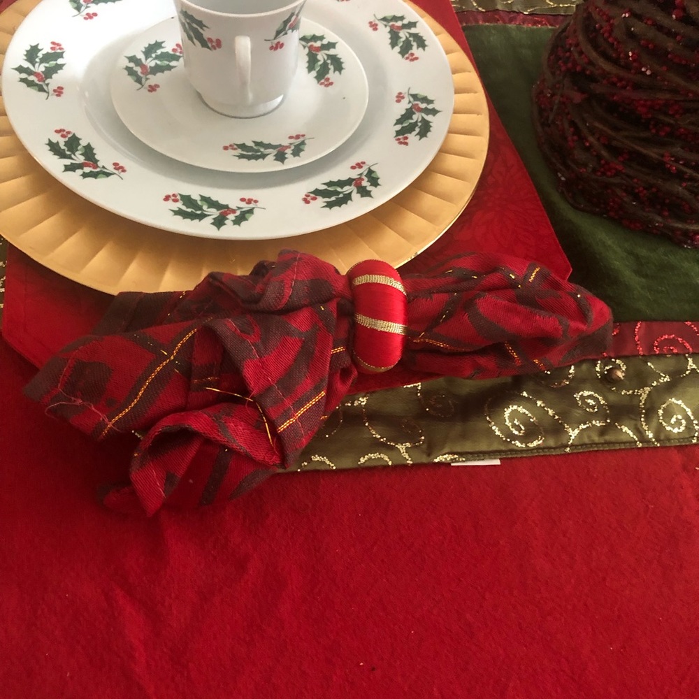 Christmas napkin ring holders
